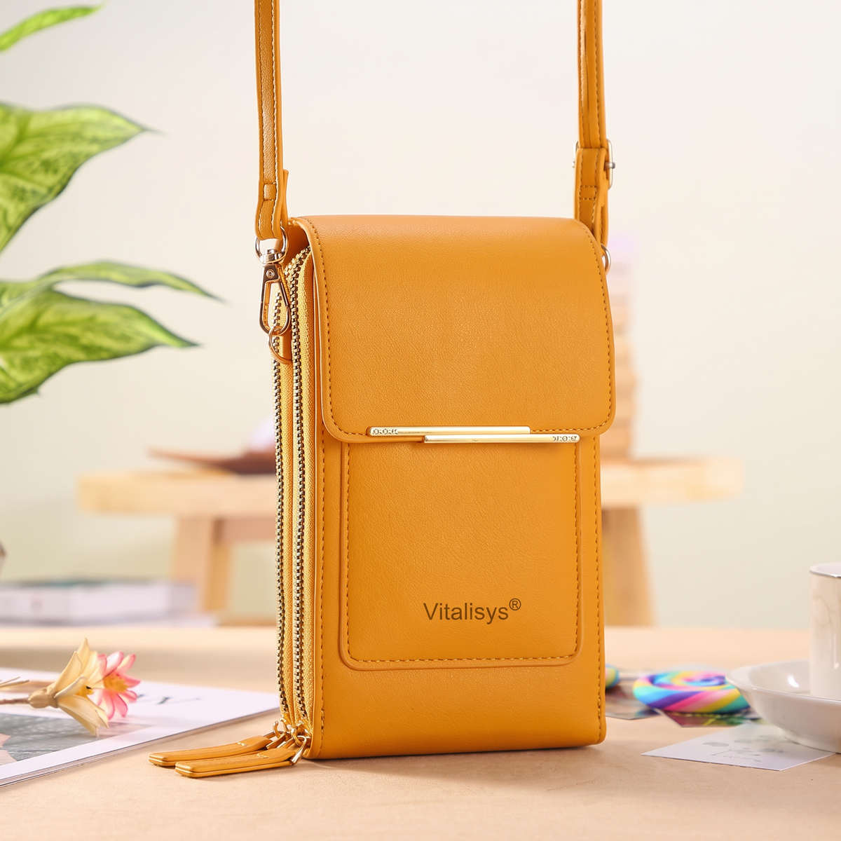 Poslední 3 hodiny: Sleva 50 %|Novinka 2026 👑– minimalistická elegantní dámská i pánská dotyková crossbody peněženka na telefon s ochranou proti krádeži💎