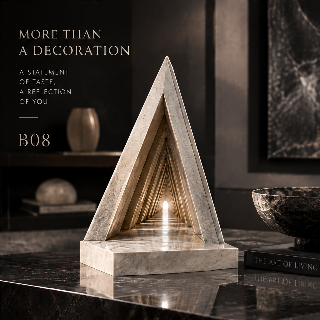 Layered Triangle Architectural Sculpture