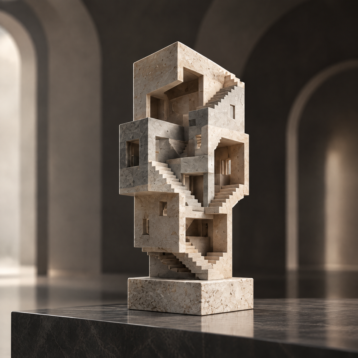 Stacked Staircase Architectural Sculpture