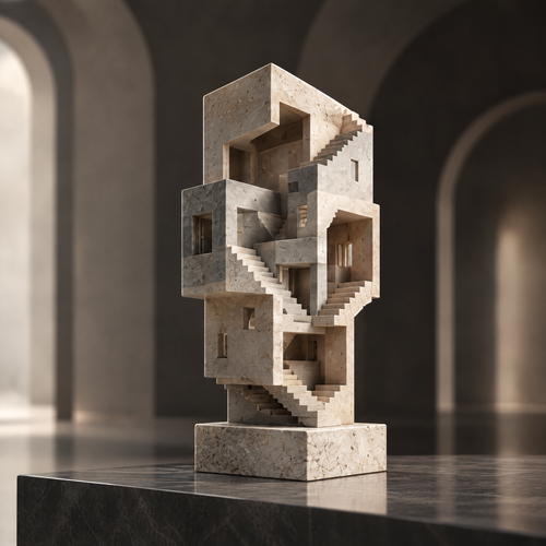 Stacked Staircase Architectural Sculpture