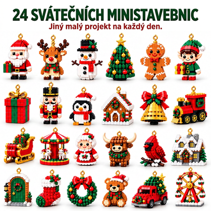 🎅🔥 POSLEDNÍ DEN: 50% SLEVA ✨ Vánoční stavebnicový adventní kalendář pro celou rodinu! 💎