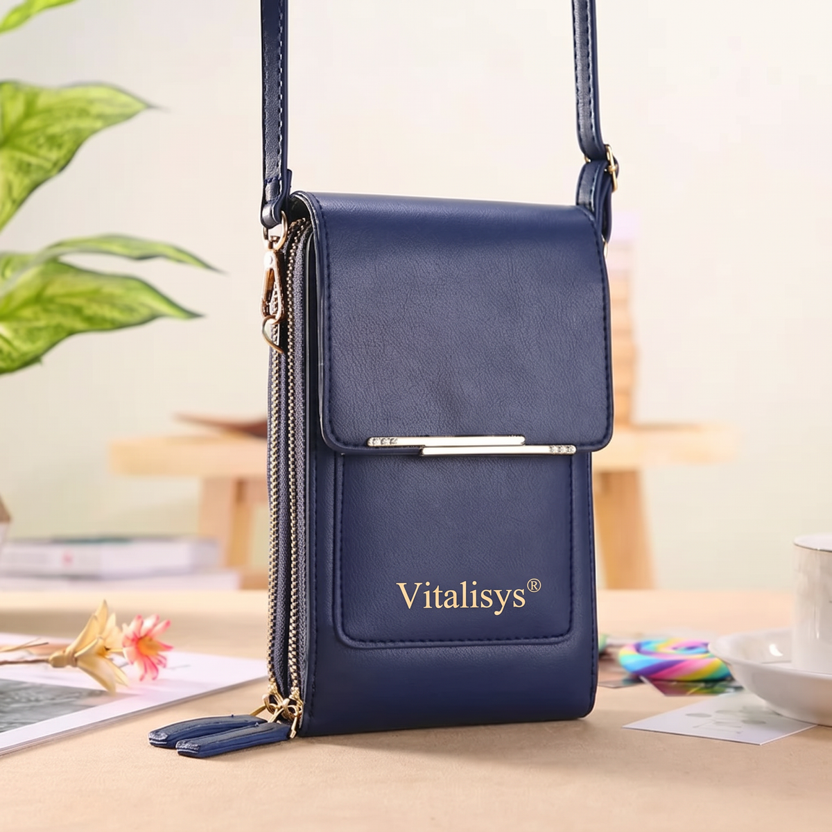 Poslední 3 hodiny: Sleva 50 %｜Novinka 2026 👑– minimalistická elegantní dámská i pánská dotyková crossbody peněženka na telefon s ochranou proti krádeži💎