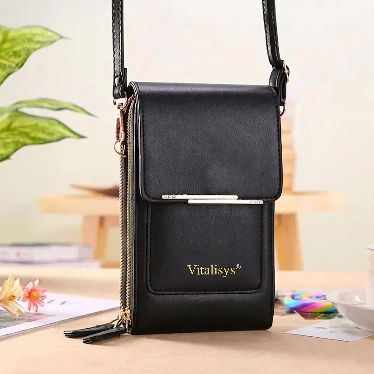 Poslední 3 hodiny: Sleva 50 %｜Novinka 2026 👑– minimalistická elegantní dámská i pánská dotyková crossbody peněženka na telefon s ochranou proti krádeži💎