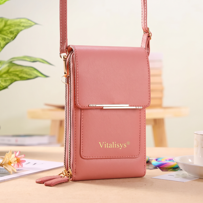 Poslední 3 hodiny: Sleva 50 %｜Novinka 2026 👑– minimalistická elegantní dámská i pánská dotyková crossbody peněženka na telefon s ochranou proti krádeži💎