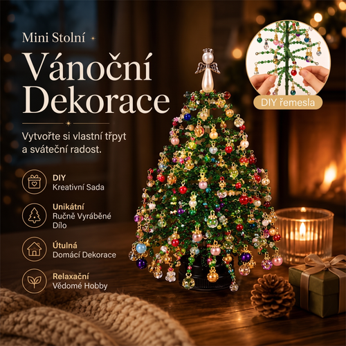 🎄 POSLEDNÍ DEN -50% SLEVA ✨  DIY Sada korálkového vánočního stromku – 5 jedinečných stylů 💎