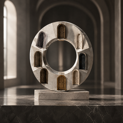 Ring of Doors Marble Sculpture