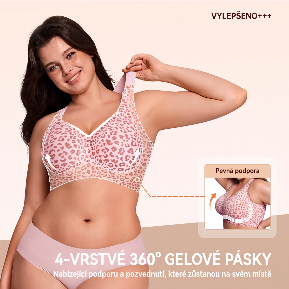 🏆 POSLEDNÍ DEN VÝPRODEJE 50% SLEVA 🔥 Dámské gelové podprsenky, bez kostic, plné krytí, každodenní podprsenky, pohodlné bezdrátové vyztužené tričkové podprsenky 👍