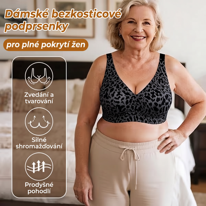 🏆 POSLEDNÍ DEN VÝPRODEJE 50% SLEVA 🔥 Dámské gelové podprsenky, bez kostic, plné krytí, každodenní podprsenky, pohodlné bezdrátové vyztužené tričkové podprsenky 👍