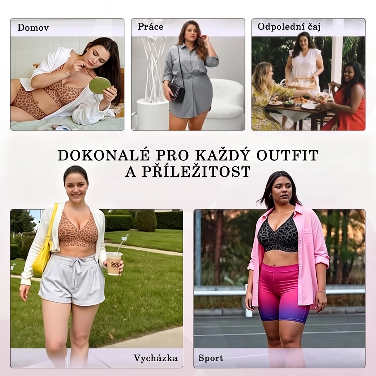 🏆 POSLEDNÍ DEN VÝPRODEJE 50% SLEVA 🔥 Dámské gelové podprsenky, bez kostic, plné krytí, každodenní podprsenky, pohodlné bezdrátové vyztužené tričkové podprsenky 👍