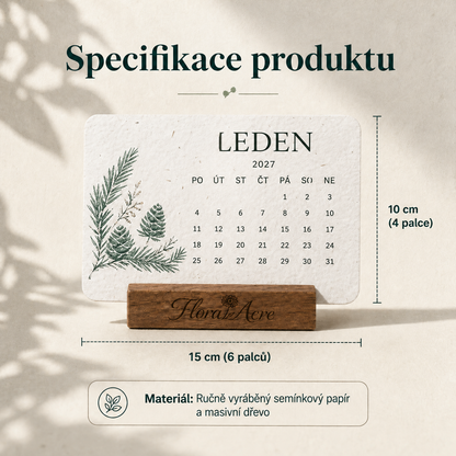 🌱 Sázecí kalendář se semeny na rok 2027 🌱 – Rok plný krásy; nový život na každé stránce! 📆