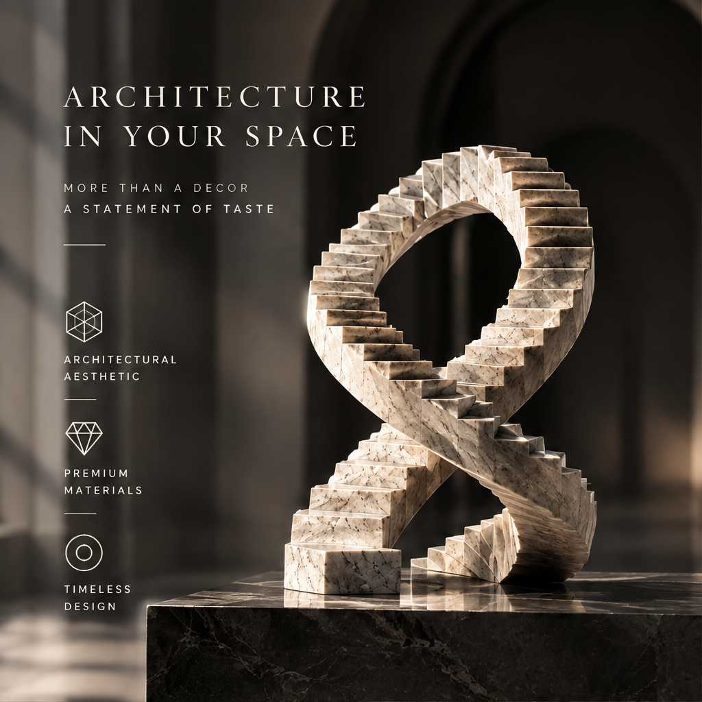 Infinity Staircase Marble Sculpture