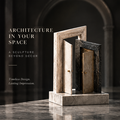 Layered Doors Marble Sculpture