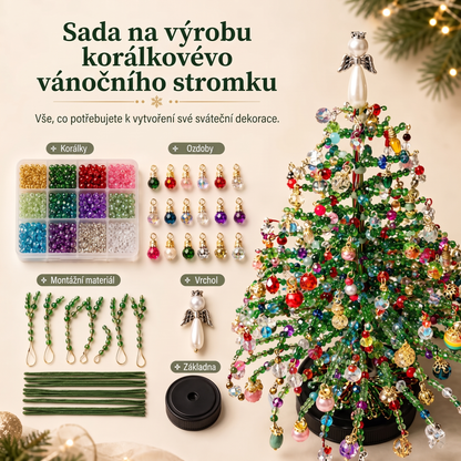 🎄 POSLEDNÍ DEN -50% SLEVA ✨  DIY Sada korálkového vánočního stromku – 5 jedinečných stylů 💎