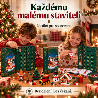 🎅🔥 POSLEDNÍ DEN: 50% SLEVA ✨ Vánoční stavebnicový adventní kalendář pro celou rodinu! 💎