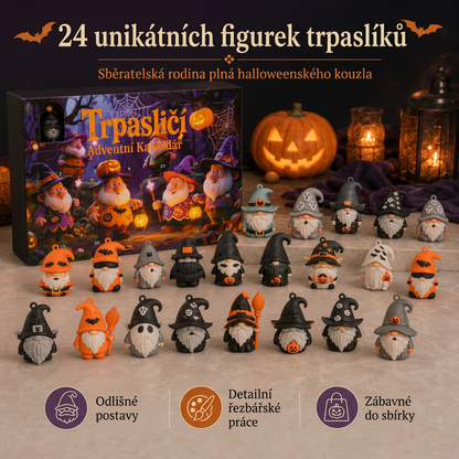 🎃 Poslední den: 50% sleva – Adventní kalendář s překvapením – 24 dní s halloweenskými skřítky 💎