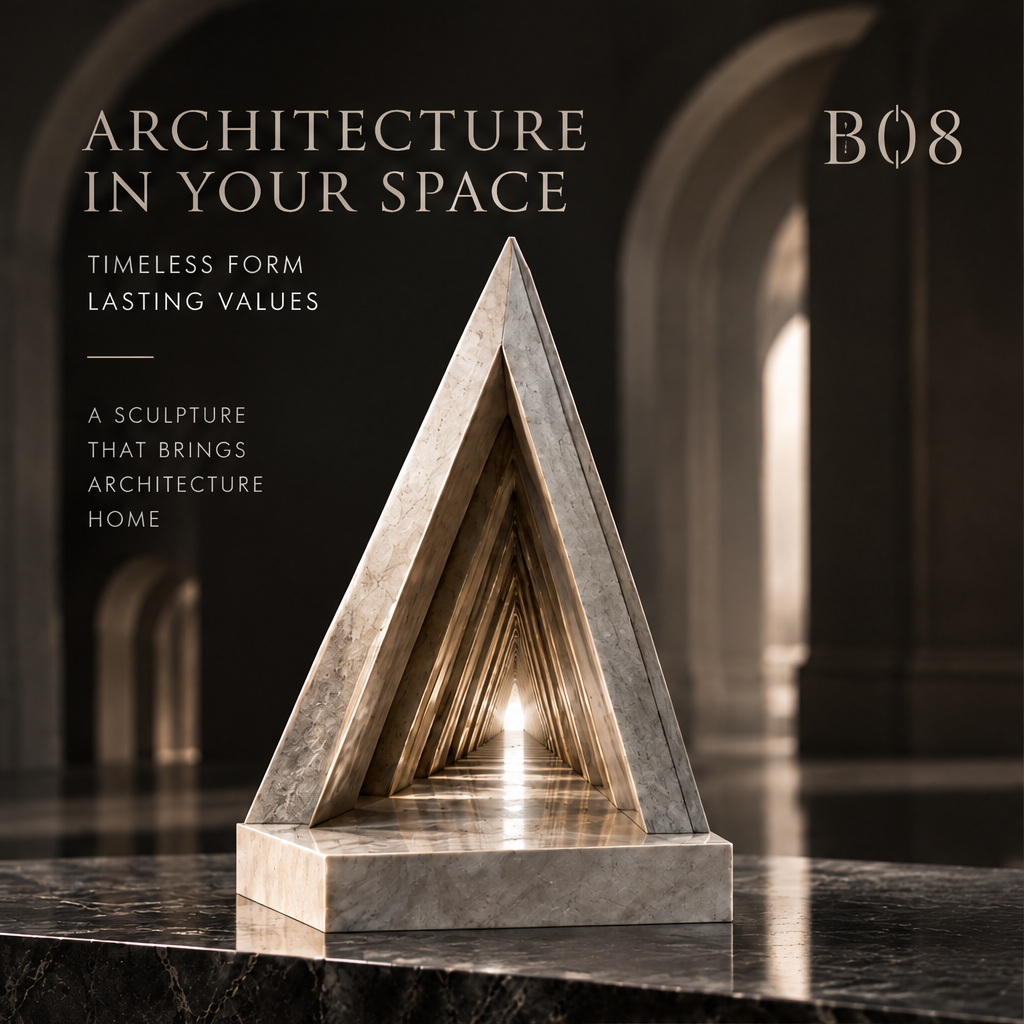 Layered Triangle Architectural Sculpture