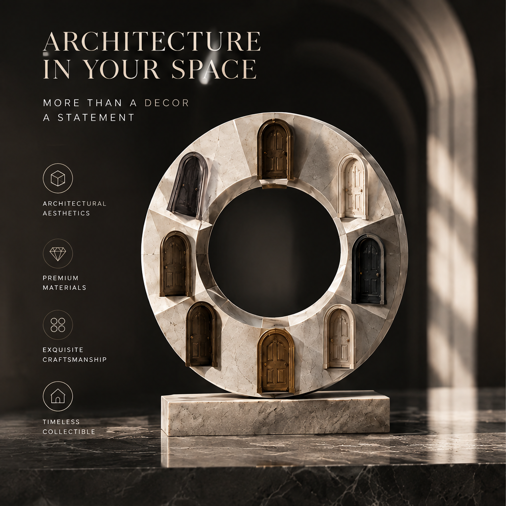 Ring of Doors Marble Sculpture