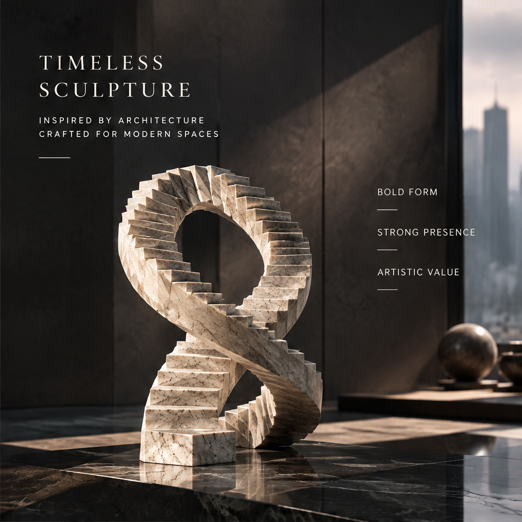 Infinity Staircase Marble Sculpture