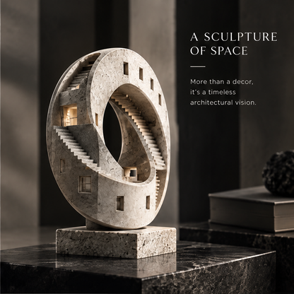 Infinity Ring Architectural Stone Sculpture