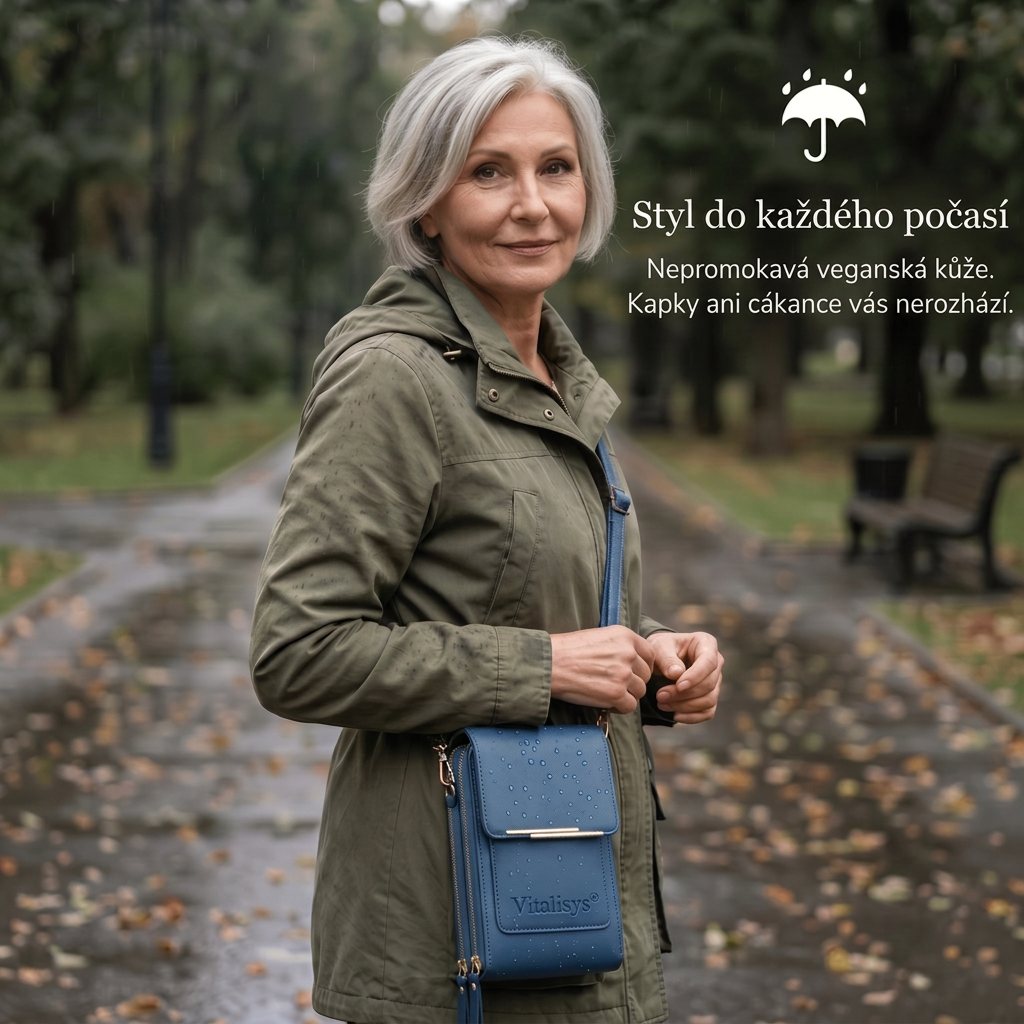 Poslední 3 hodiny: Sleva 50 %｜Novinka 2026 👑– minimalistická elegantní dámská i pánská dotyková crossbody peněženka na telefon s ochranou proti krádeži💎