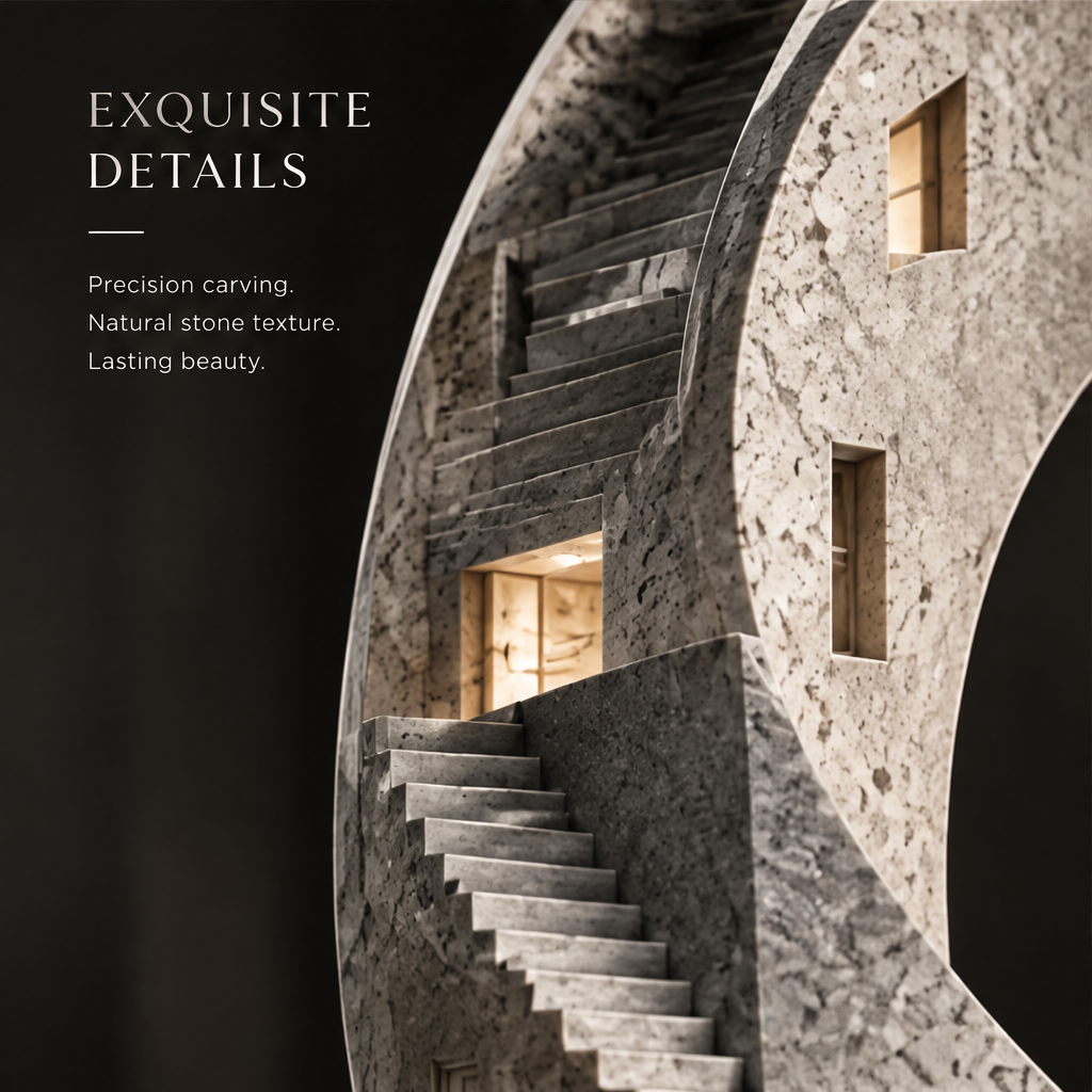 Infinity Ring Architectural Stone Sculpture