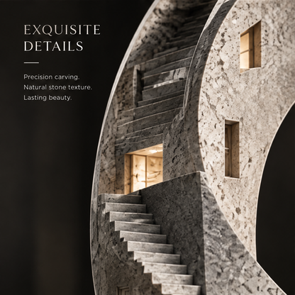 Infinity Ring Architectural Stone Sculpture