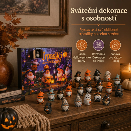 🎃 Poslední den: 50% sleva – Adventní kalendář s překvapením – 24 dní s halloweenskými skřítky 💎