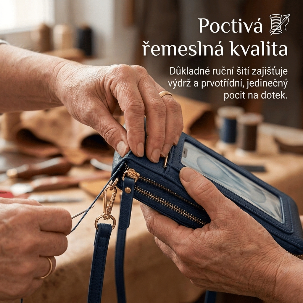 Poslední 3 hodiny: Sleva 50 %｜Novinka 2026 👑– minimalistická elegantní dámská i pánská dotyková crossbody peněženka na telefon s ochranou proti krádeži💎