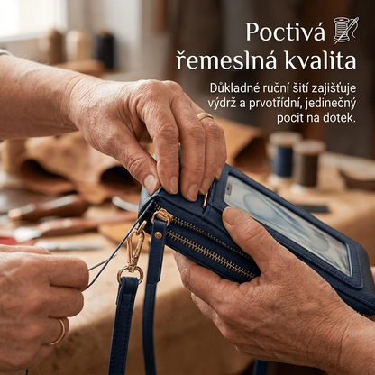 Poslední 3 hodiny: Sleva 50 %｜Novinka 2026 👑– minimalistická elegantní dámská i pánská dotyková crossbody peněženka na telefon s ochranou proti krádeži💎