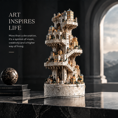 Tiered City Architectural Sculpture