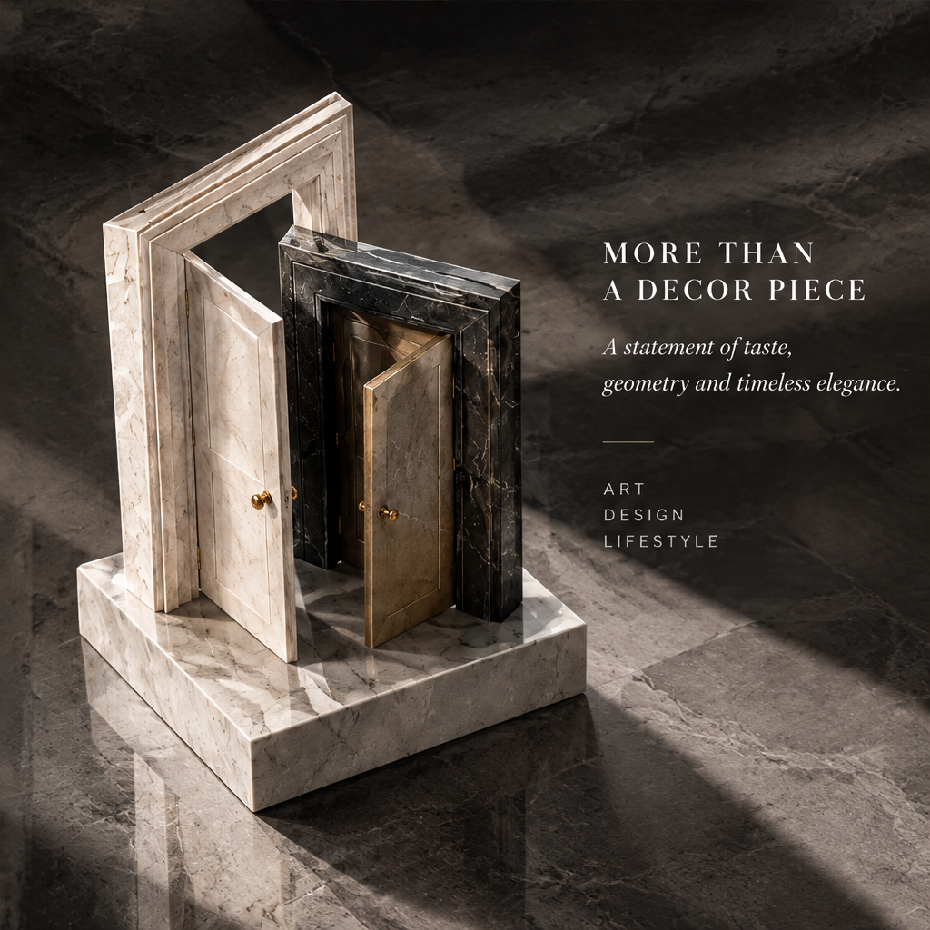 Layered Doors Marble Sculpture