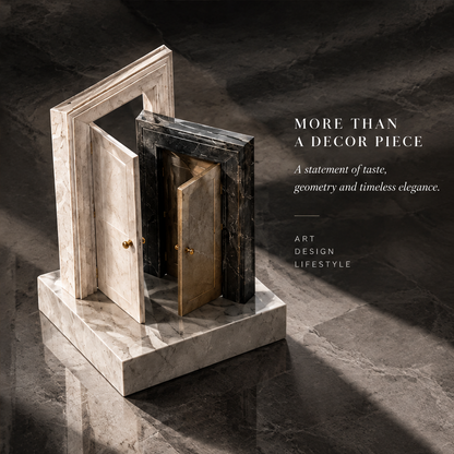 Layered Doors Marble Sculpture