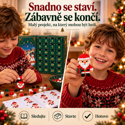 🎅🔥 POSLEDNÍ DEN: 50% SLEVA ✨ Vánoční stavebnicový adventní kalendář pro celou rodinu! 💎