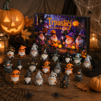 🎃 Poslední den: 50% sleva – Adventní kalendář s překvapením – 24 dní s halloweenskými skřítky 💎