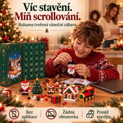 🎅🔥 POSLEDNÍ DEN: 50% SLEVA ✨ Vánoční stavebnicový adventní kalendář pro celou rodinu! 💎
