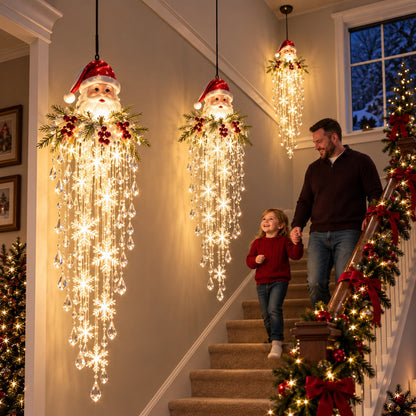 🎁 Poslední den -50% sleva ✨ Vánoční osvětlení Crystal Falls — Závěsné vločky a křišťálové LED dekorace na verandu ❄️