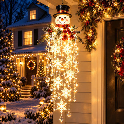 🎁 Poslední den -50% sleva ✨ Vánoční osvětlení Crystal Falls — Závěsné vločky a křišťálové LED dekorace na verandu ❄️